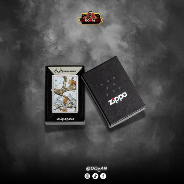 Zippo Realtree Edge Color Design "Double Torch" refillable Butane Lighter