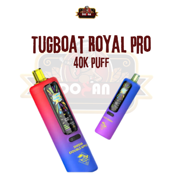 Tugboat Royal Pro Disposable 40K Puffs   تاجبوت ديسبوزابل 40 الف بف
