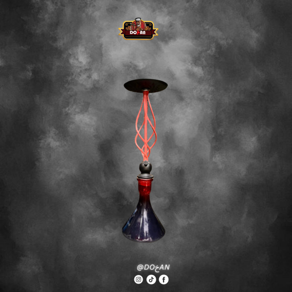 شيشة "ريد سبايرل" الهيكلية – Red Spiral Helix
